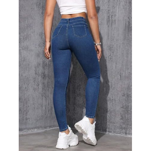Toplot Skinny Fit Jeans For Women (Jeans-5152-Dark Wash-30)