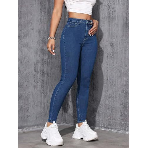 Toplot Skinny Fit Jeans For Women (Jeans-5152-Dark Wash-30)