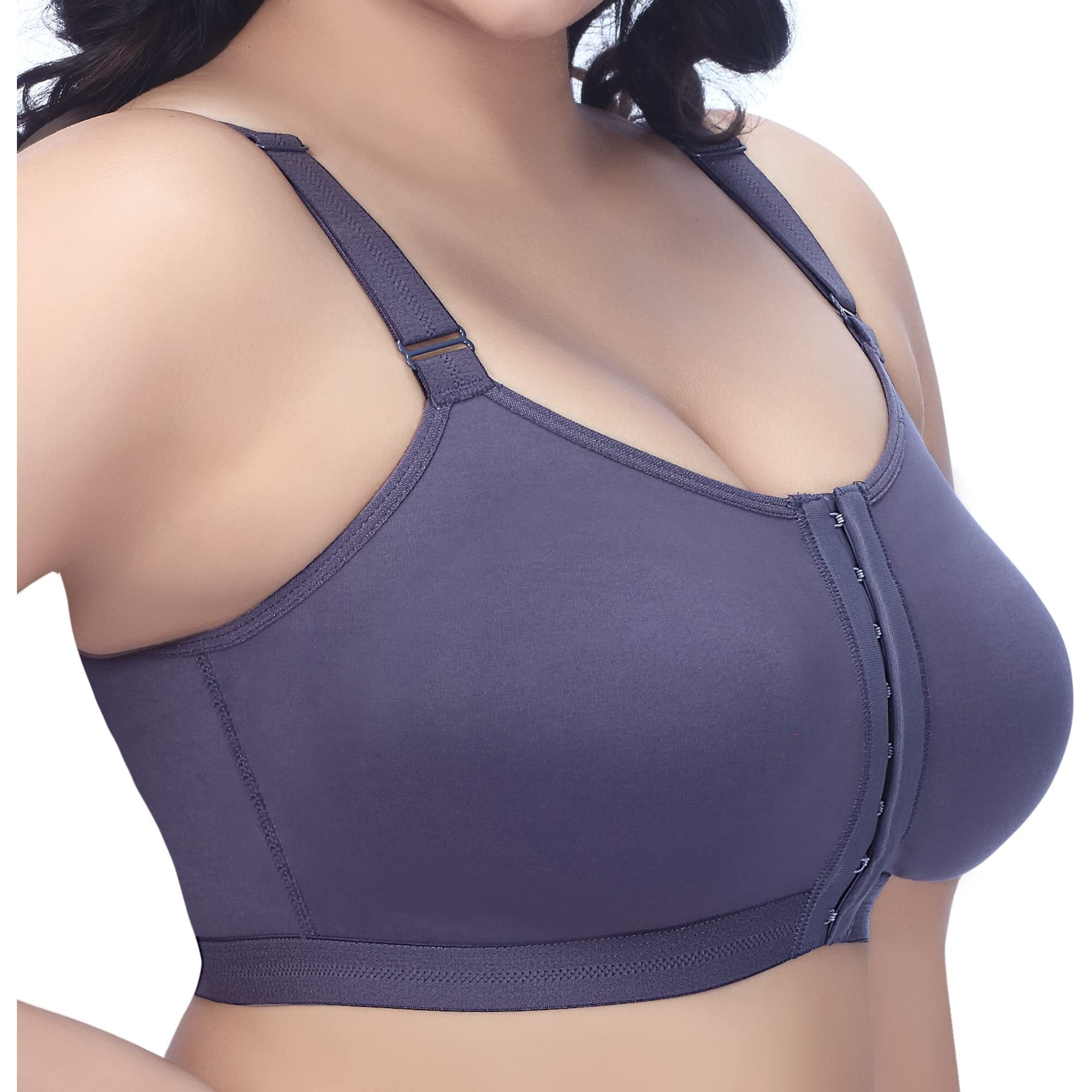 Trylo Front Open-Grey-38-E-Cup