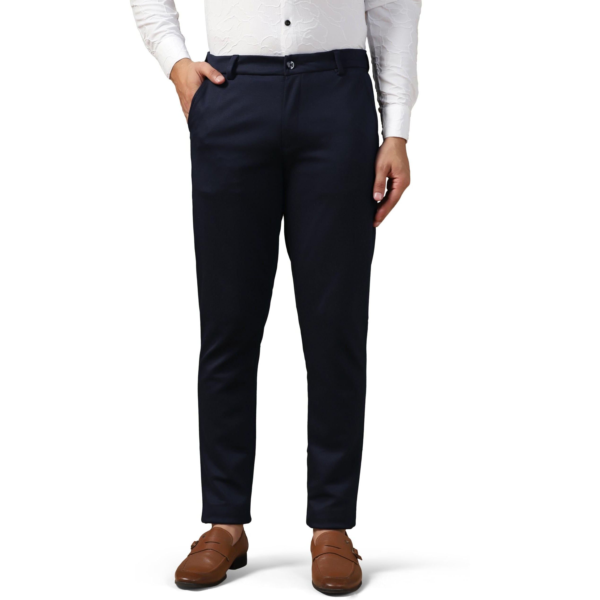 Toplot Men's Regular Fit Causal Trouser || Pant For Men || Trouser For Men || Chinos Pants (Formal-Pant-5207-Navy-30)