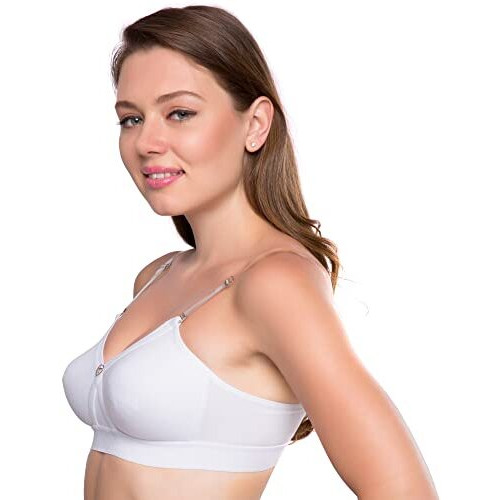 Trylo Alpa Strapless Women's Bra Hoisery Cotton D-Cup White 44