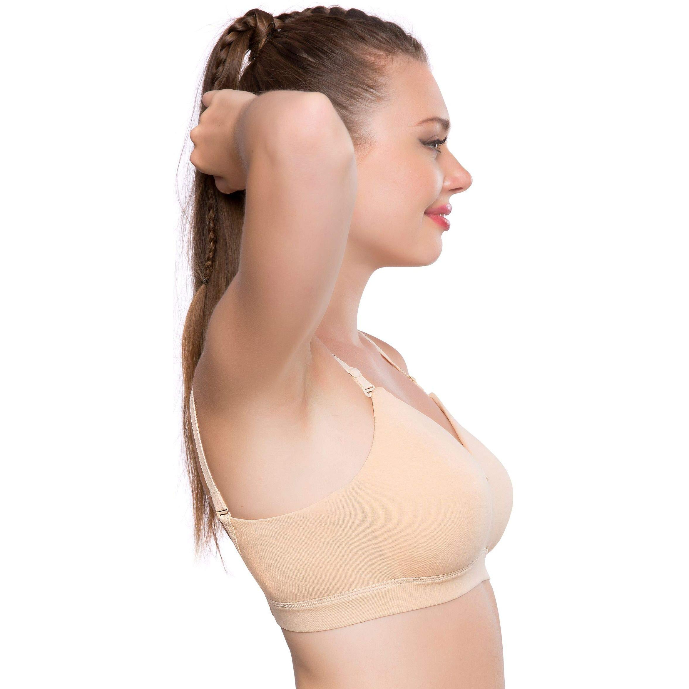 Trylo Women's Synthetic Non-Wired Bra (Bestie_Skin_36D)