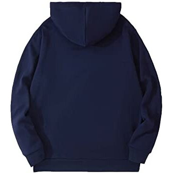 Toplot Women's Wool Blend Solid Hoodie With Hooded Neck & Full Sleeve (Hoodie-5047-Navy Blue-S)