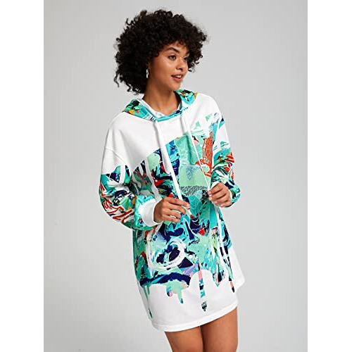 Toplot Women's Woolen Long Typographic Printed White Hoodie With Hooded Neck (T-Hoodie-5051-Rama-M)