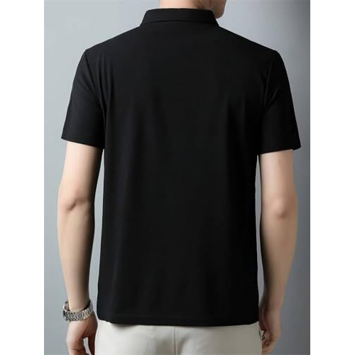 Toplot Men's Regular Fit Polo T-Shirt (Kia-Polo-5220-Black-M)
