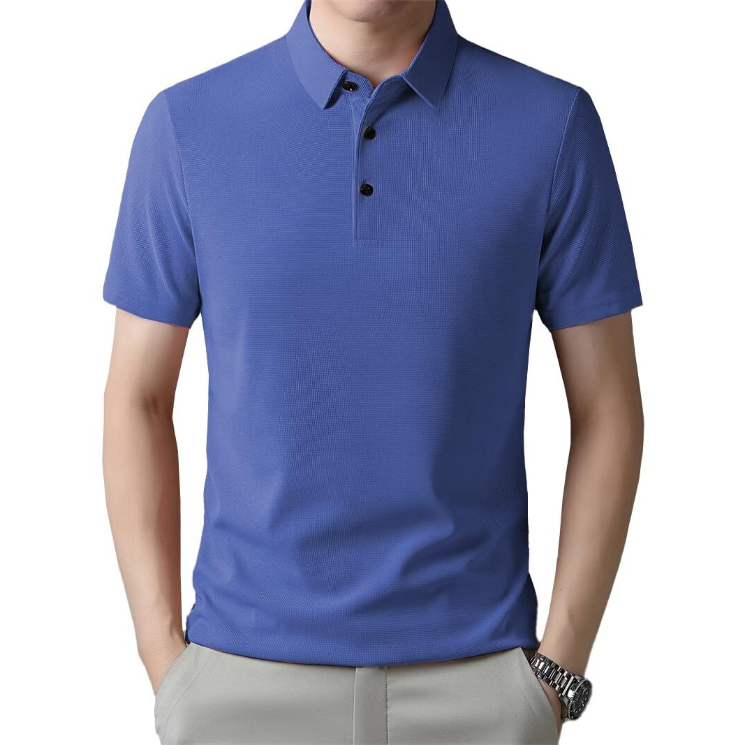 Toplot Men's Regular Fit Polo T-Shirt (Kia-Polo-5220-Blue-L)