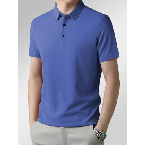 Toplot Men's Regular Fit Polo T-Shirt (Kia-Polo-5220-Blue-L)