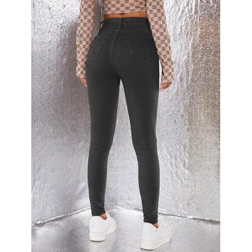 Toplot Skinny Fit Jeans For Women (Jeans-5152-Grey-34)