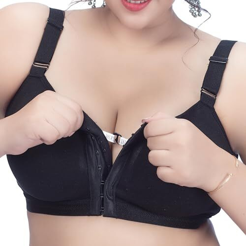 Trylo Riza Front Open-Black-32-C-Cup