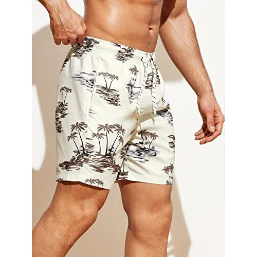 Toplot Regular Fit Printed Boxer Shorts For Men (Tree-Shorts-5130-Beige-Xl)