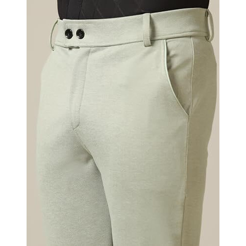 Toplot Men's Formal Trousers || Slim Fit Men's Wear Trousers || Stretchable Formal Pant Trousers || Trouser For Men (Formal-5181-Pista-40)