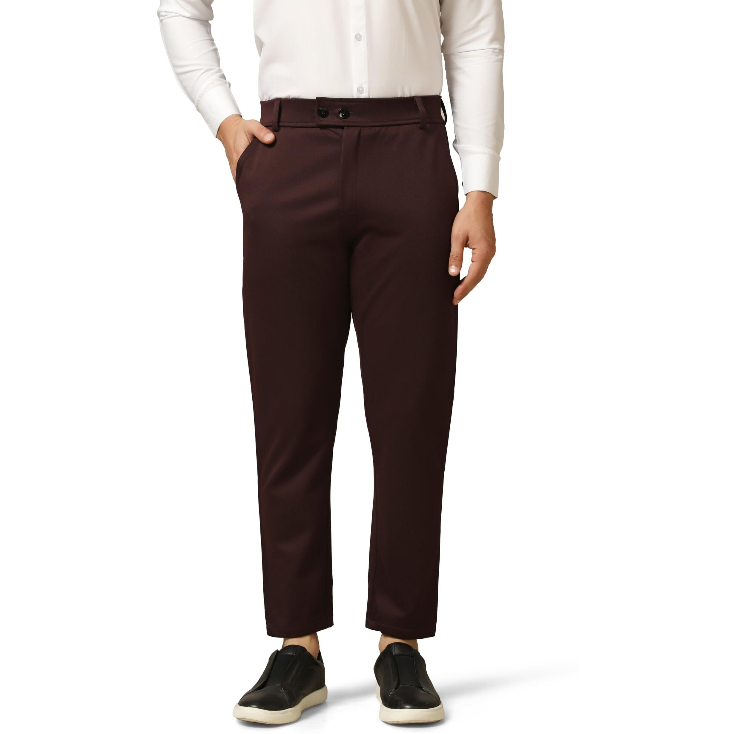 Toplot Men's Formal Trousers || Slim Fit Men's Wear Trousers || Stretchable Formal Pant Trousers || Trouser For Men (Formal-5181-Coffee-38)