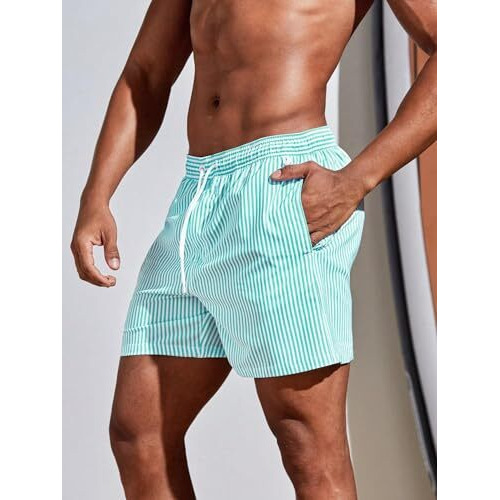Toplot Regular Fit Stripe Printed Boxer Shorts For Men (Lining-Shorts-5129-Rama-S)