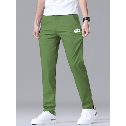 Toplot Men's Regular Casual Pants (Men-Pant-5188-Green-36)
