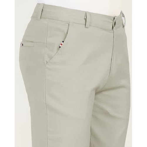 Toplot Men's Regular Fit Causal Trouser || Pant For Men || Trouser For Men (Patti-Pant-5205-Silver-28)