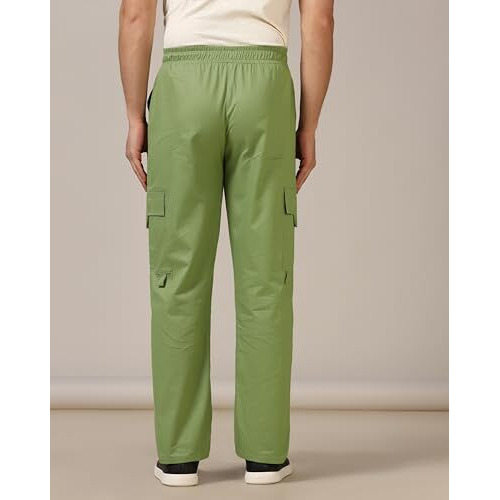 Toplot Cotton Multi-Pocket Cargo Pant For Men (Men-Up-Cargo-5178-Green-38)