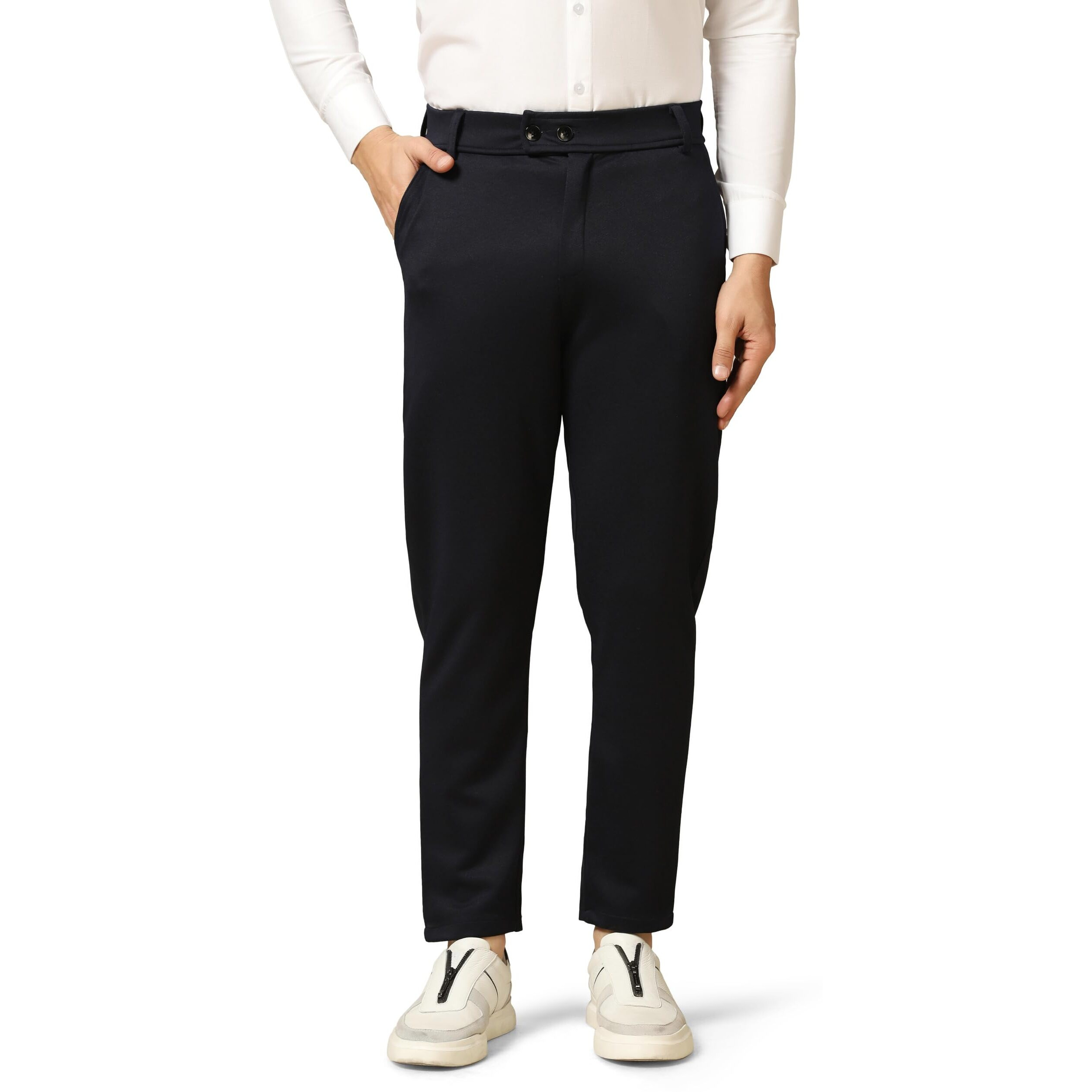 Toplot Men's Formal Trousers || Slim Fit Men's Wear Trousers || Stretchable Formal Pant Trousers || Trouser For Men (Formal-5181-Navy-28)