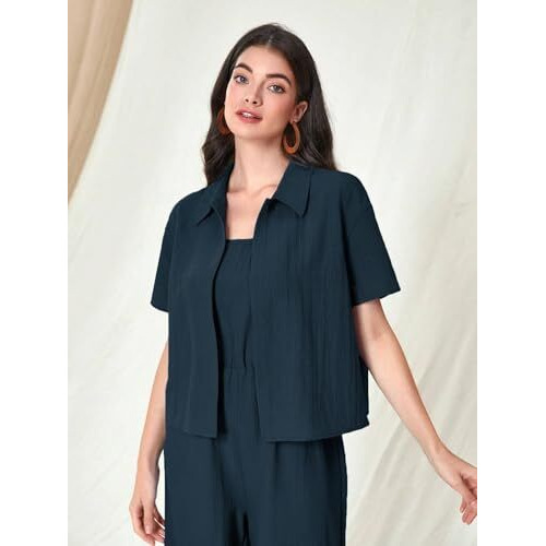 Toplot Jumpsuit For Women || Coordset For Women || Co Ord Western (Jump-Suit-5225-Teal-L)