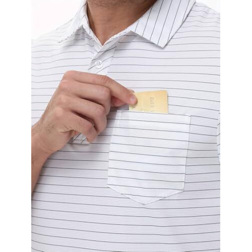 Toplot Men Regular Fit T-Shirt || T-Shirt For Men || Polo T Shirt (Lining-Polo-5238-White-M)