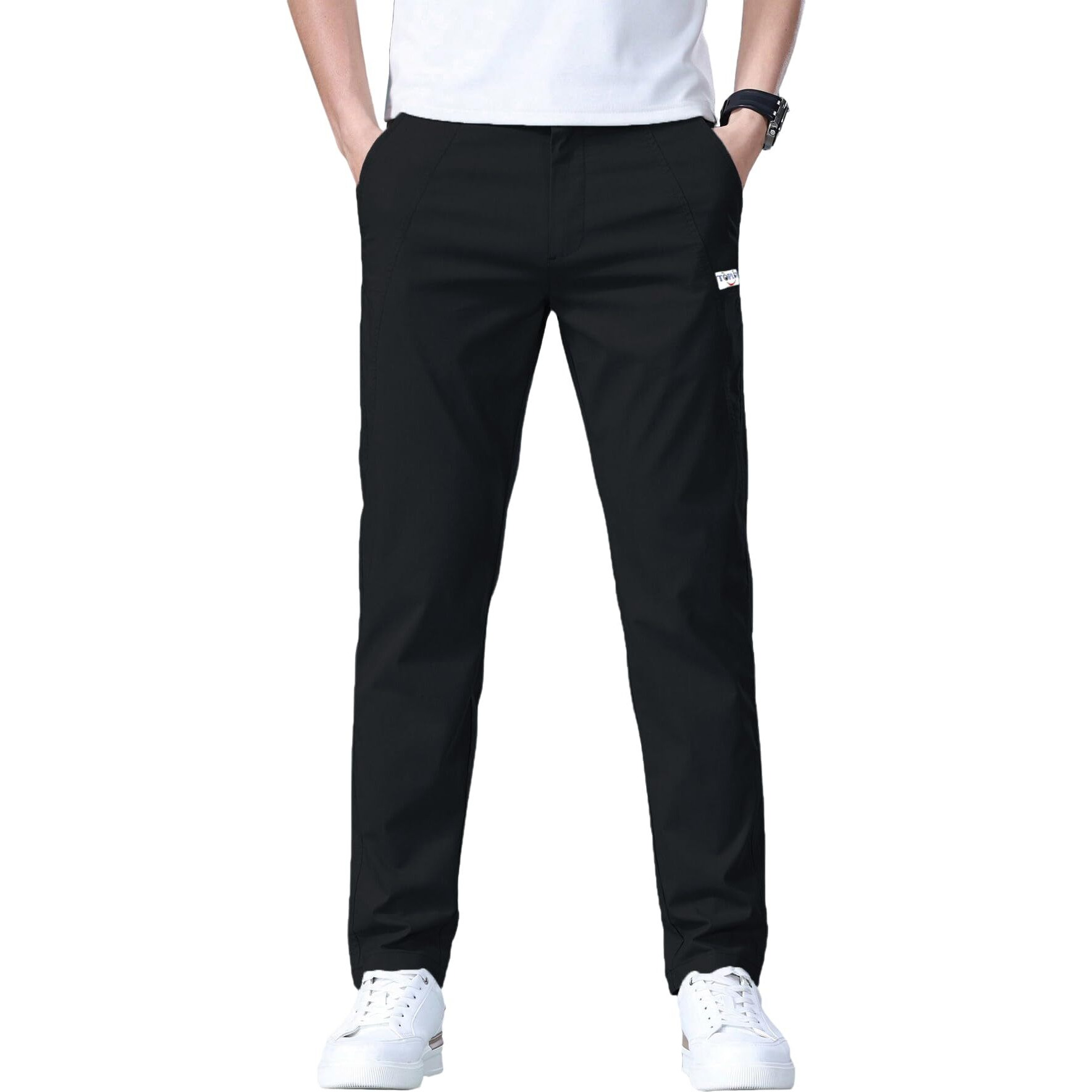 Toplot Men's Regular Casual Trouser (Pant-5188-Black-32)