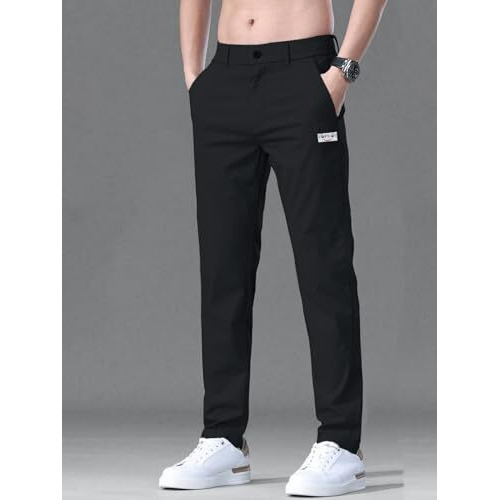 Toplot Men's Regular Casual Trouser (Pant-5188-Black-32)