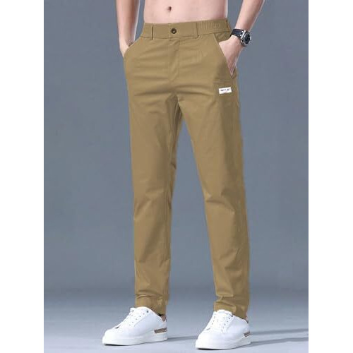 Toplot Men's Regular Casual Trouser (Pant-5188-Gold-34)