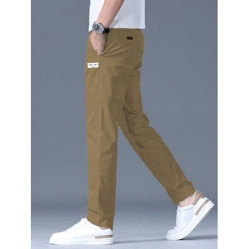 Toplot Men's Regular Casual Trouser (Pant-5188-Gold-34)