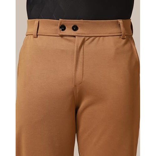 Toplot Men's Formal Trousers || Slim Fit Men's Wear Trousers || Stretchable Formal Pant Trousers || Trouser For Men (Formal-5181-Brown-30)