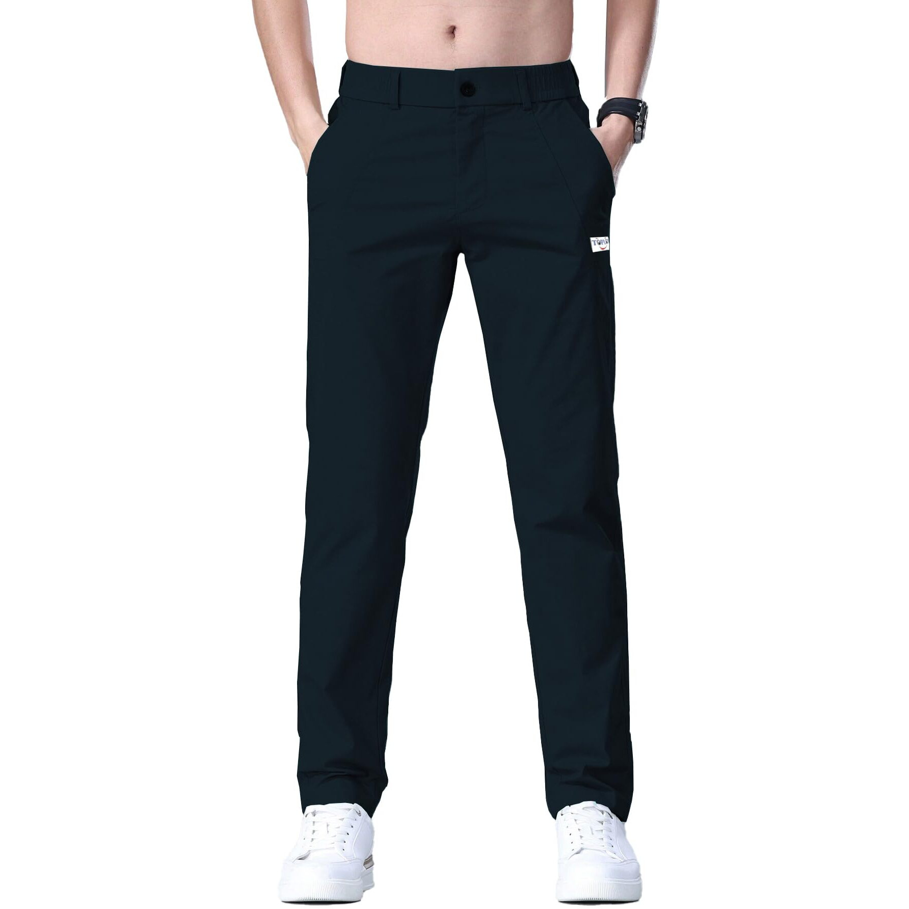 Toplot Men's Regular Casual Trouser (Pant-5188-Navy-38)
