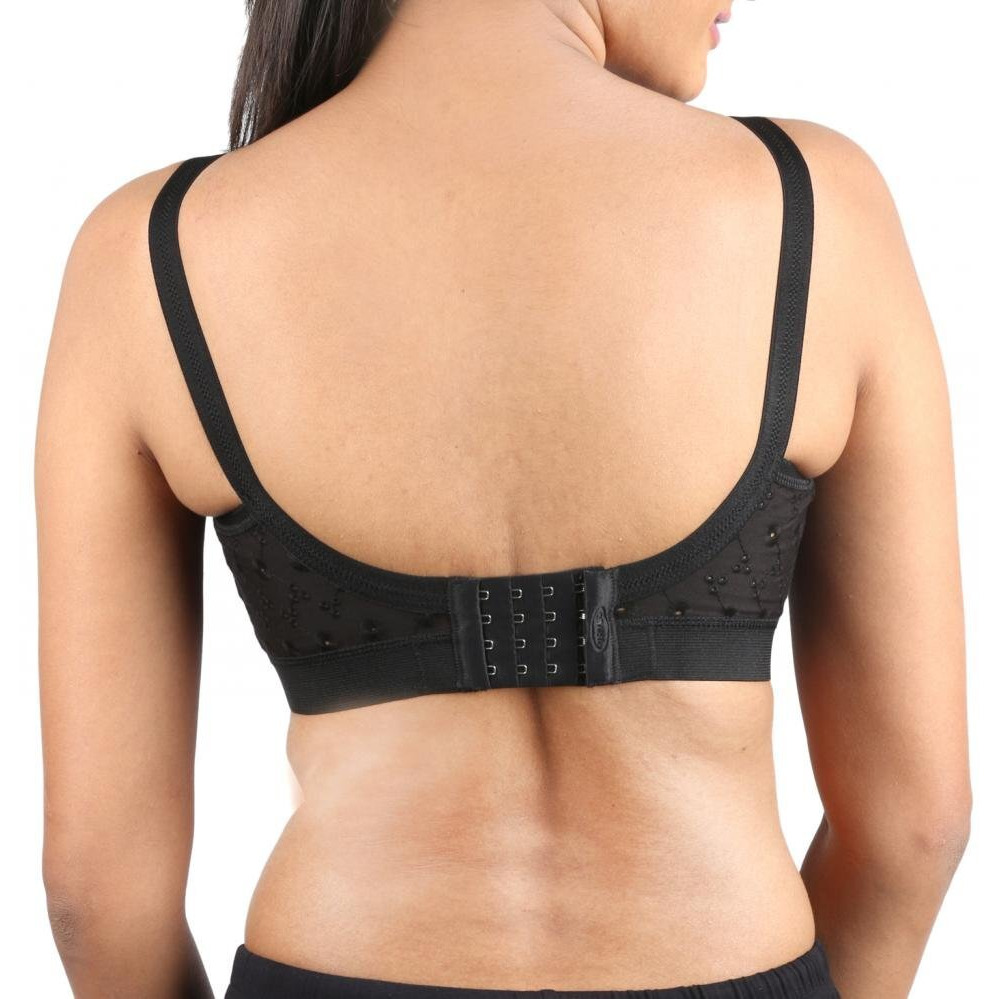Trylo Women's Non-Wired Bra (Krutikachikan-137_Black_38E)