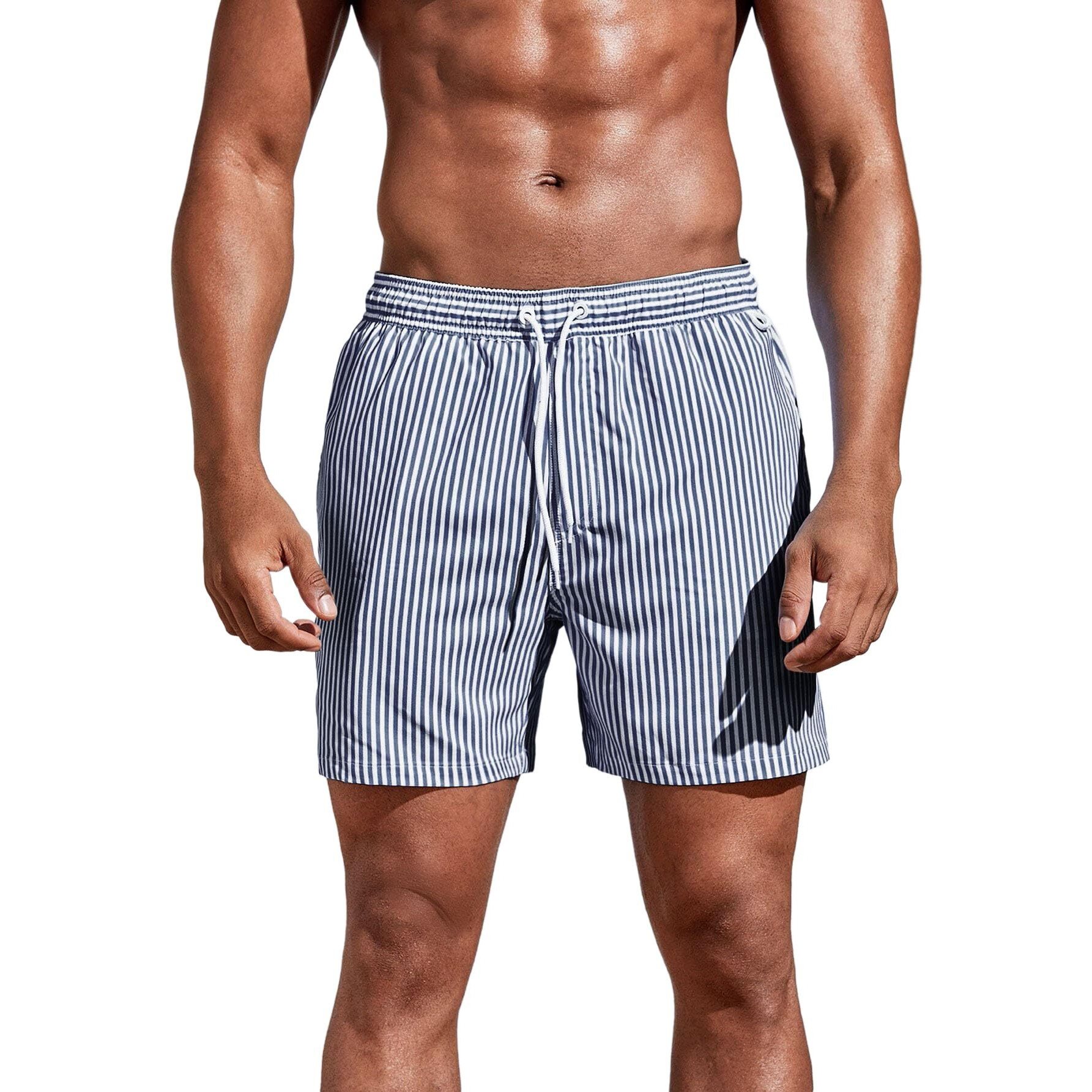 Toplot Regular Fit Stripe Printed Boxer Shorts For Men (Lining-Shorts-5129-Navy-Xl)