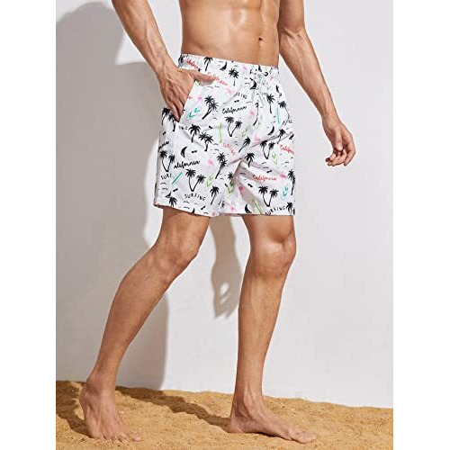 Toplot Regular Fit Printed Boxer Shorts For Men (Tree-Shorts-5130-Text-S)
