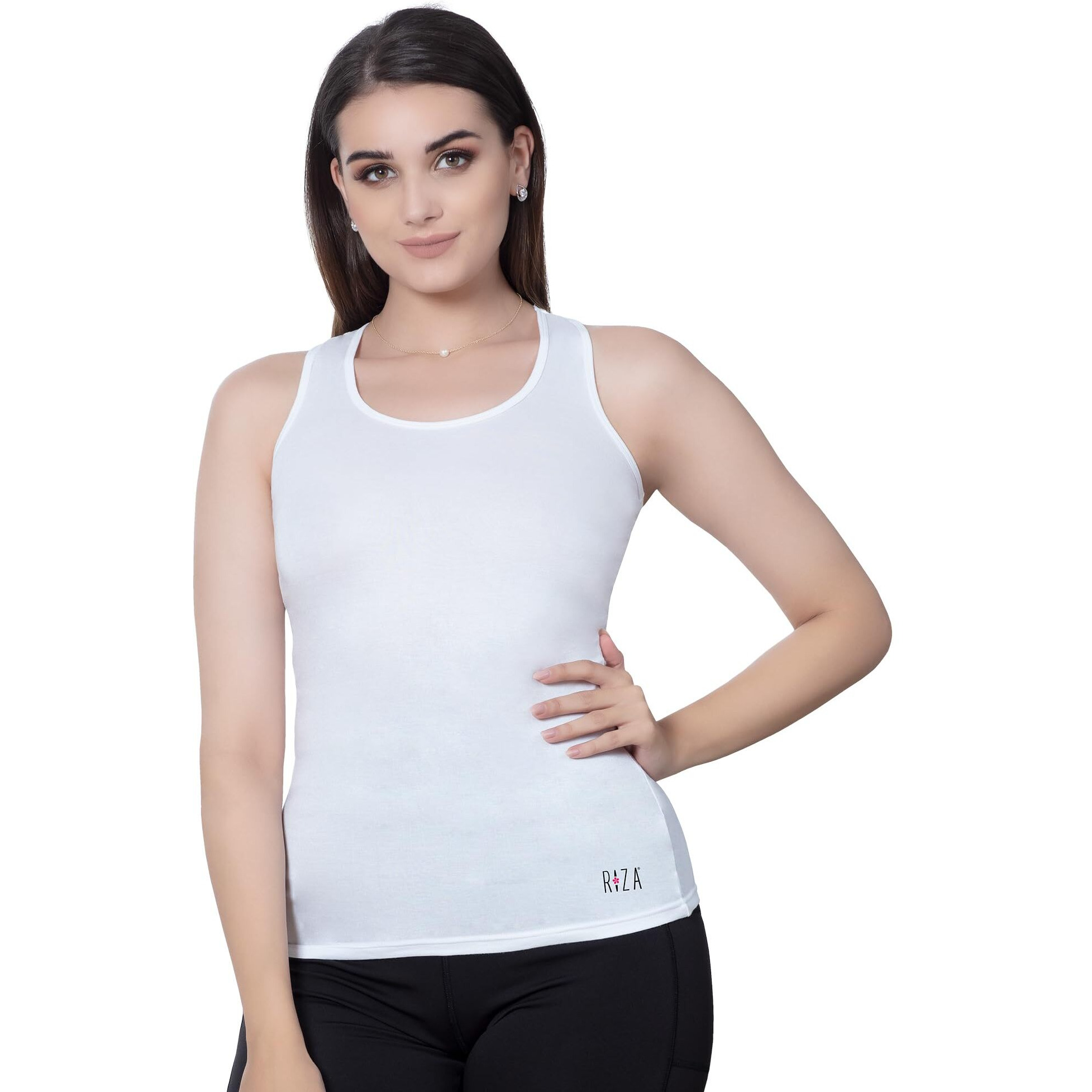 Trylo Camisole Racer Back - White - 2Xl