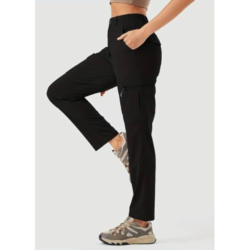 Toplot Womens Functional And Fashionable Cargo Pant (Women-Cargo-5224-Black-30)