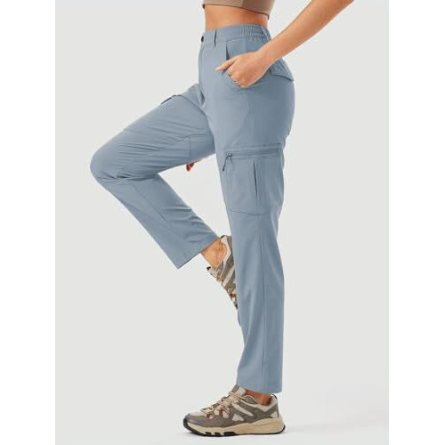 Toplot Womens Functional And Fashionable Cargo Pant (Women-Cargo-5224-Silver-34)