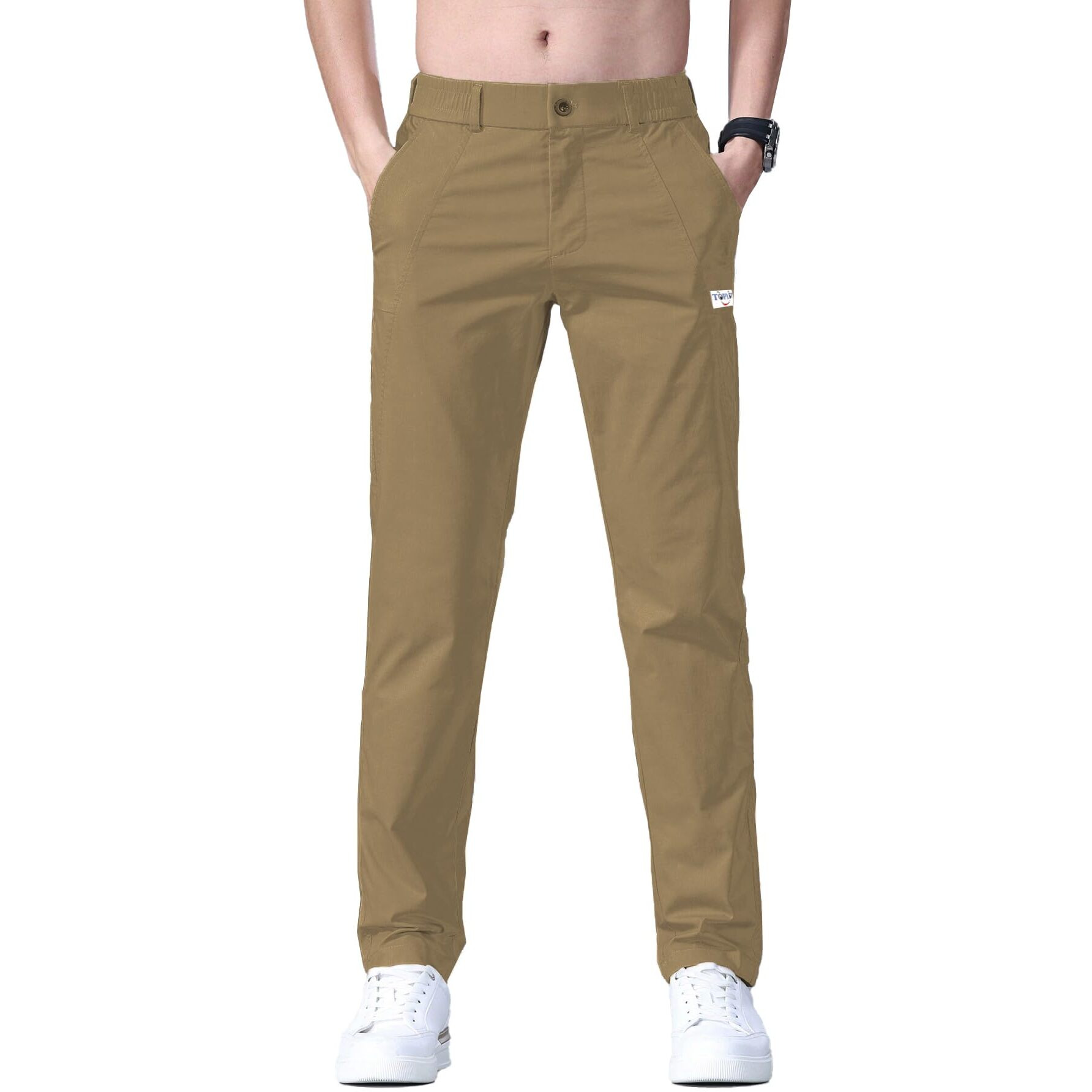 Toplot Men's Regular Casual Trouser (Pant-5188-Gold-38)