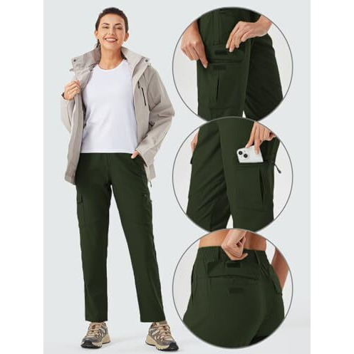 Toplot Womens Functional And Fashionable Cargo Pant (Women-Cargo-5224-Olive-28)