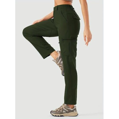 Toplot Womens Functional And Fashionable Cargo Pant (Women-Cargo-5224-Olive-28)