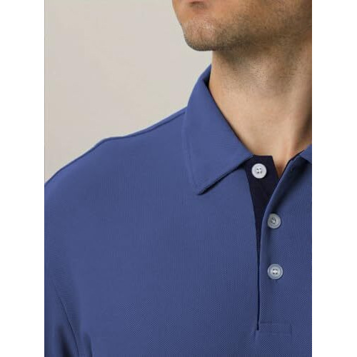 Toplot Men T-Shirt || T-Shirt For Men (Solid-Polo-5235-Blue-L)