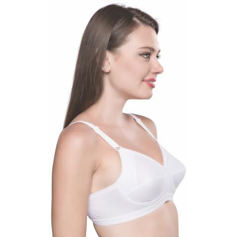 Trylo Women's Non-Wired Bra (Sarita_White_46C)