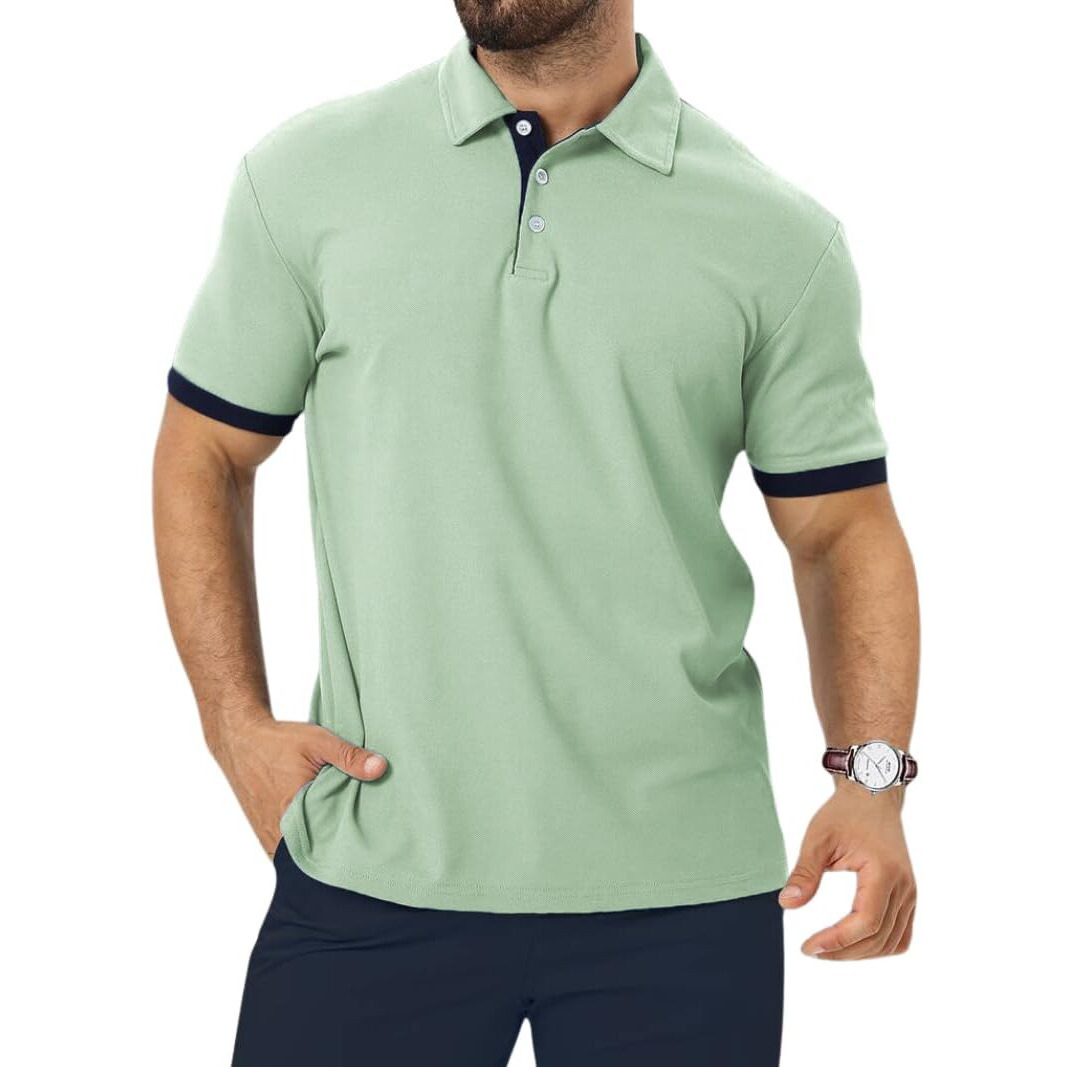 Toplot Men T-Shirt || T-Shirt For Men (Solid-Polo-5235-Pista-M)