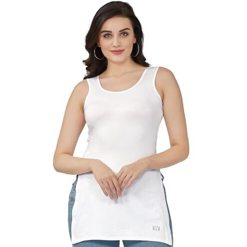Trylo Kurti Slip-White-2Xl