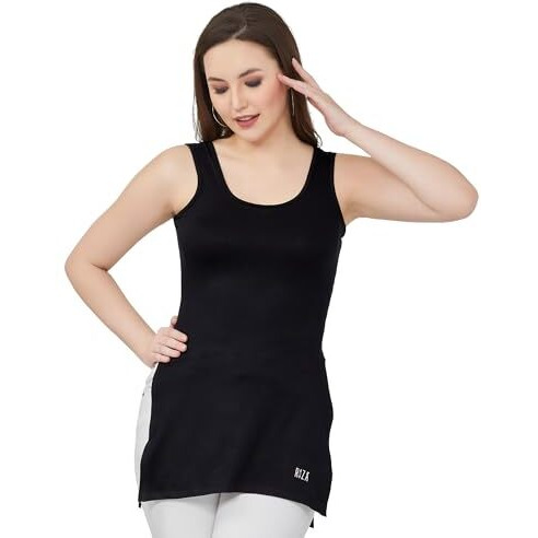 Trylo Kurti Slip-Black-2Xl