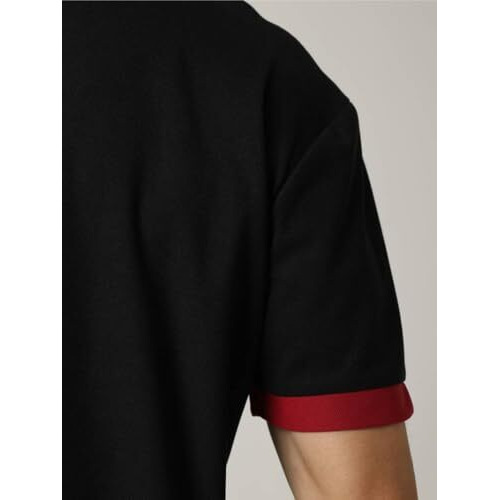 Toplot Men T-Shirt || T-Shirt For Men (Solid-Polo-5235-Black-L)