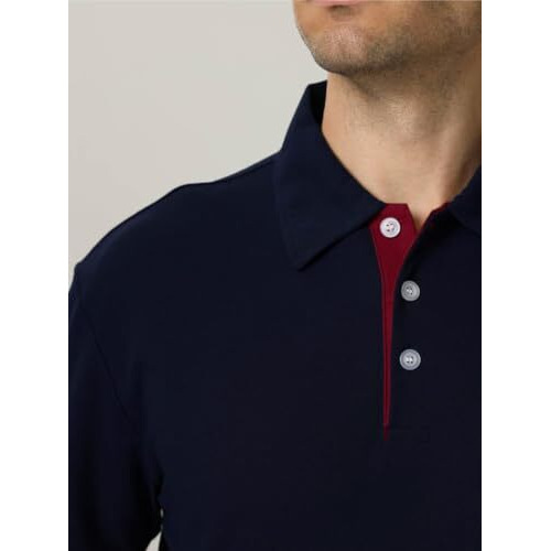Toplot Men T-Shirt || T-Shirt For Men (Solid-Polo-5235-Navy-Xl)