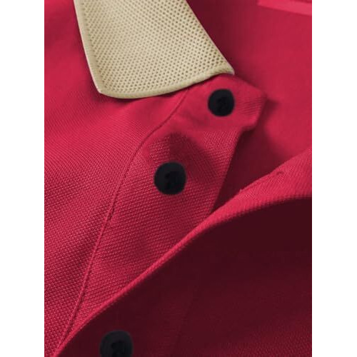 Toplot Men Regular Fit Polo || T Shirt For Men (Matte-Polo-5243-Red-L)