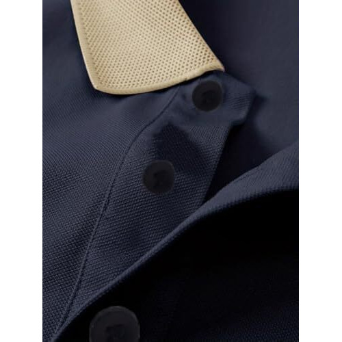 Toplot Men Regular Fit Polo || T Shirt For Men (Matte-Polo-5243-Navy-M)