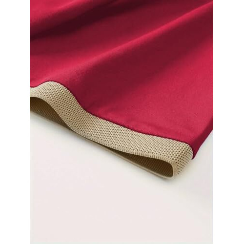 Toplot Men Regular Fit Polo || T Shirt For Men (Matte-Polo-5243-Red-S)