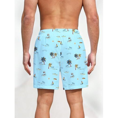 Toplot Regular Fit Printed Boxer Shorts For Men Pack Of 2 (Combo-5130-Sky-Txt-S)