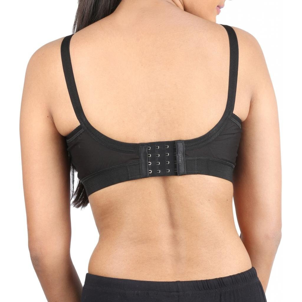 Trylo Women's Non-Wired Bra (Krutika-102_Black_46)